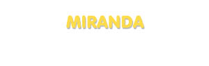 Der Vorname Miranda