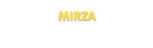 Der Vorname Mirza