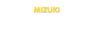 Der Vorname Mizuki