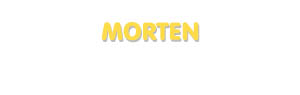 Der Vorname Morten