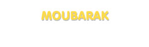 Der Vorname Moubarak