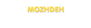 Der Vorname Mozhdeh