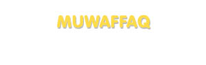 Der Vorname Muwaffaq