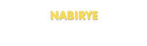 Der Vorname Nabirye
