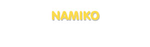 Der Vorname Namiko