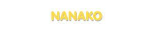 Der Vorname Nanako