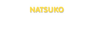 Der Vorname Natsuko