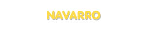 Der Vorname Navarro