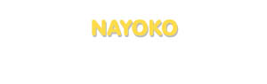 Der Vorname Nayoko