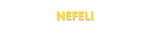 Der Vorname Nefeli