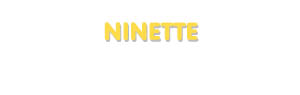 Der Vorname Ninette