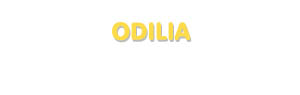 Der Vorname Odilia