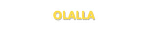 Der Vorname Olalla