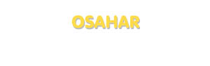 Der Vorname Osahar