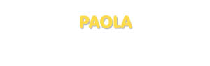 Der Vorname Paola