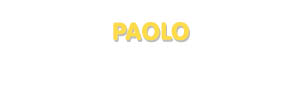 Der Vorname Paolo