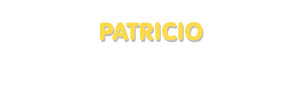 Der Vorname Patricio