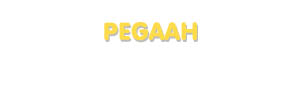 Der Vorname Pegaah
