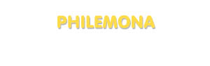 Der Vorname Philemona