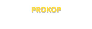 Der Vorname Prokop