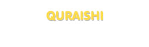 Der Vorname Quraishi