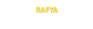 Der Vorname Rafya