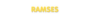Der Vorname Ramses