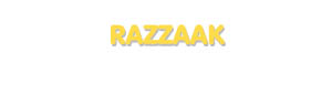 Der Vorname Razzaak