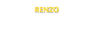 Der Vorname Renzo