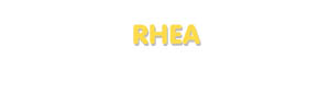 Der Vorname Rhea