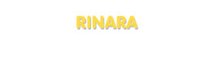 Der Vorname Rinara