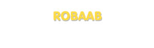 Der Vorname Robaab