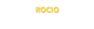 Der Vorname Rocio