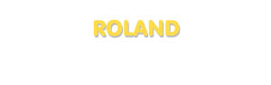 Der Vorname Roland