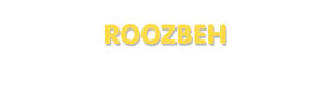 Der Vorname Roozbeh