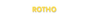 Der Vorname Rotho