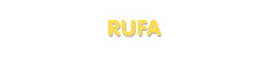 Der Vorname Rufa