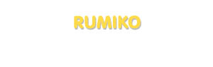 Der Vorname Rumiko
