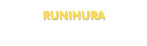 Der Vorname Runihura