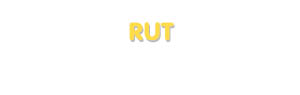 Der Vorname Rut