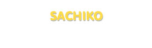 Der Vorname Sachiko