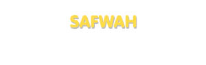 Der Vorname Safwah