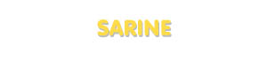 Der Vorname Sarine