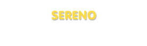 Der Vorname Sereno