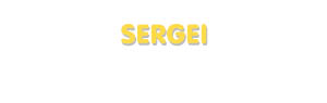 Der Vorname Sergei