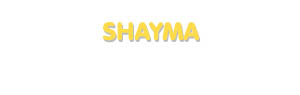 Der Vorname Shayma