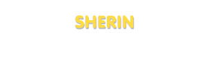 Der Vorname Sherin