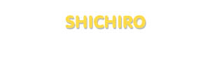 Der Vorname Shichiro