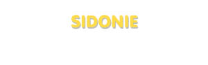 Der Vorname Sidonie