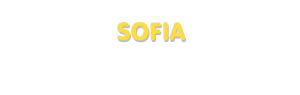 Der Vorname Sofia